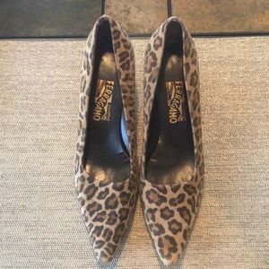 Salvatore Ferragamo leopard pumps